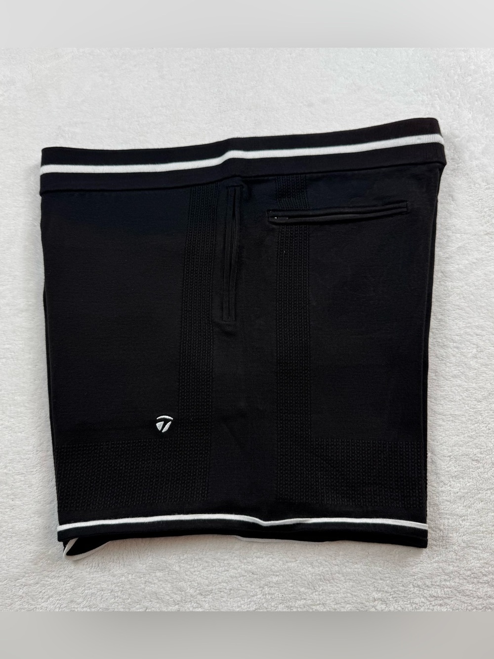 Kith for TaylorMade chip shorts men’s Sz L/36 faded black mesh knit embroidered